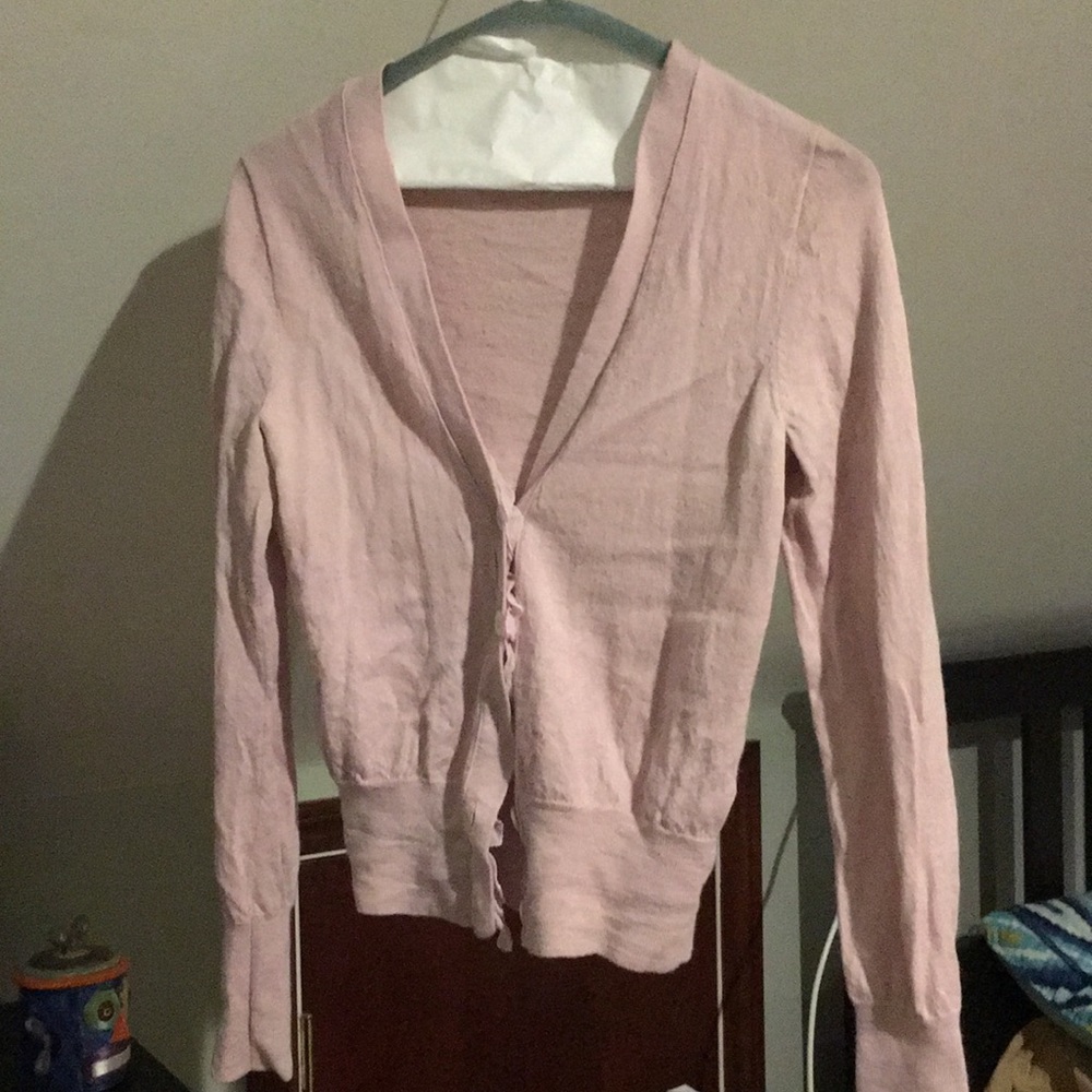 J crew merino blush cardigan